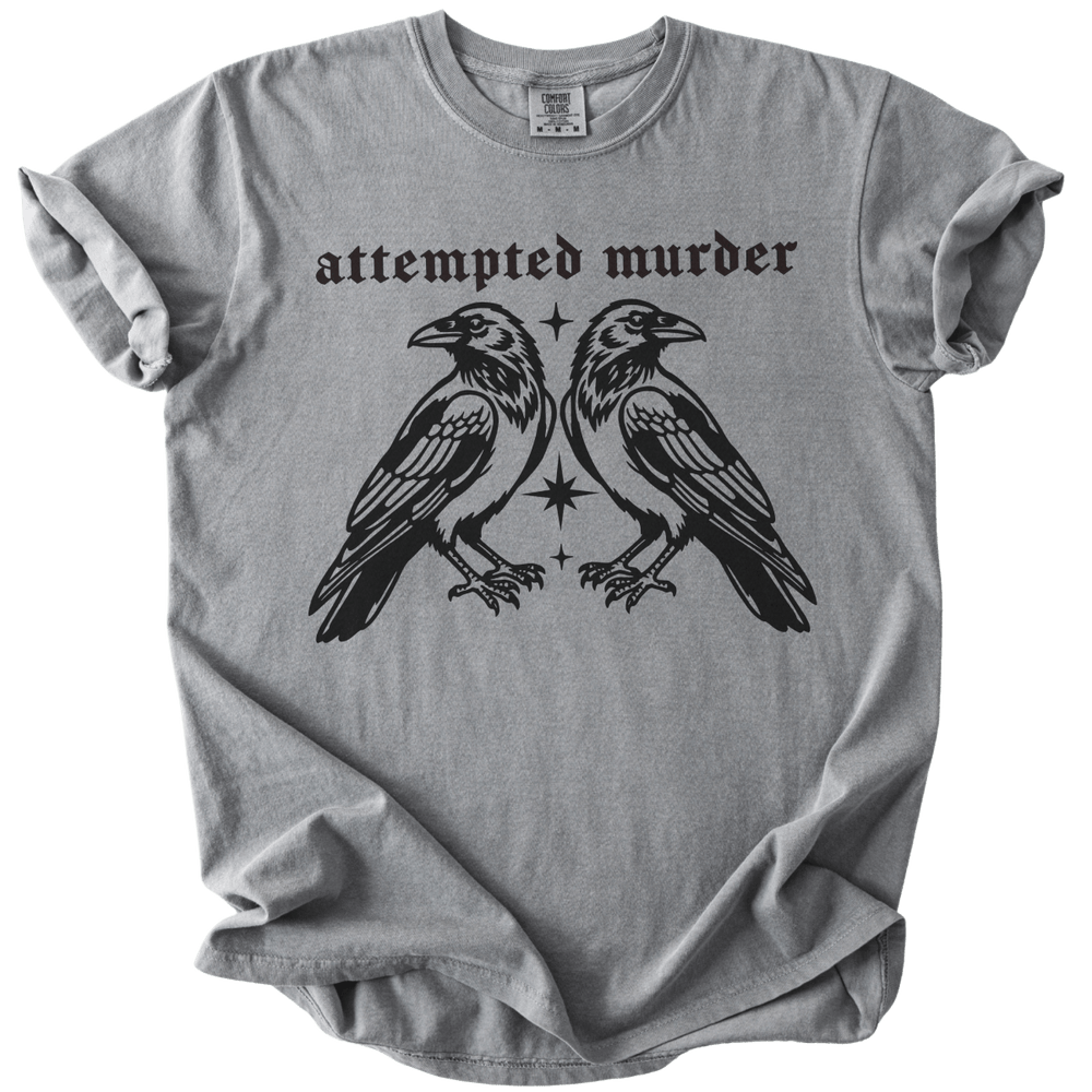 Attempted Murder Crows Tee - The Rogue Petal Co. - T-Shirt