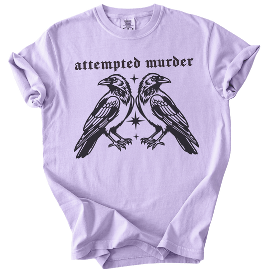 Attempted Murder Crows Tee - The Rogue Petal Co. - T-Shirt