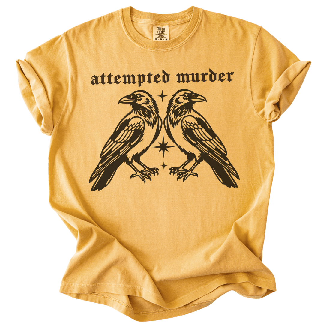 Attempted Murder Crows Tee - The Rogue Petal Co. - T-Shirt