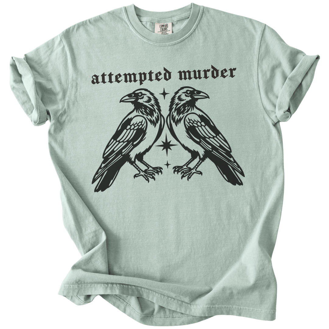 Attempted Murder Crows Tee - The Rogue Petal Co. - T-Shirt