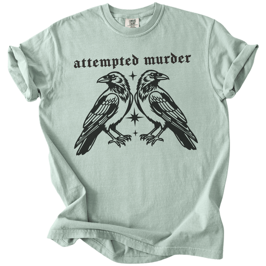 Attempted Murder Crows Tee - The Rogue Petal Co. - T-Shirt
