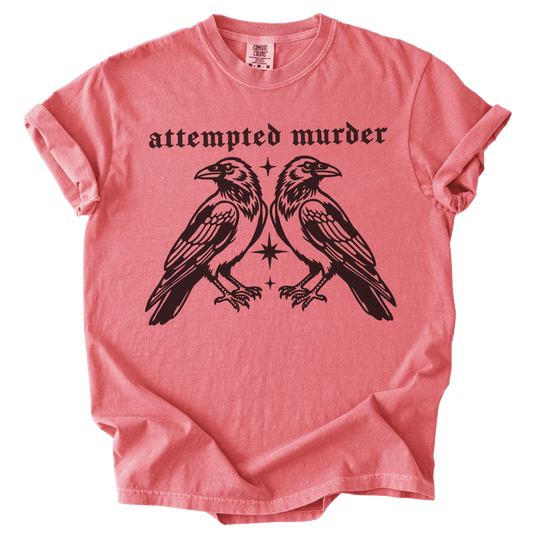 Attempted Murder Crows Tee - The Rogue Petal Co. - T-Shirt