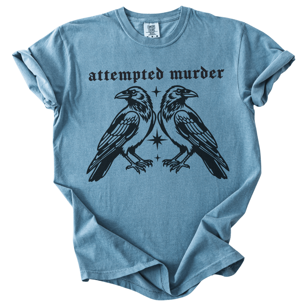 Attempted Murder Crows Tee - The Rogue Petal Co. - T-Shirt
