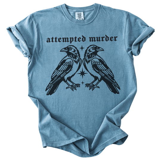 Attempted Murder Crows Tee - The Rogue Petal Co. - T-Shirt
