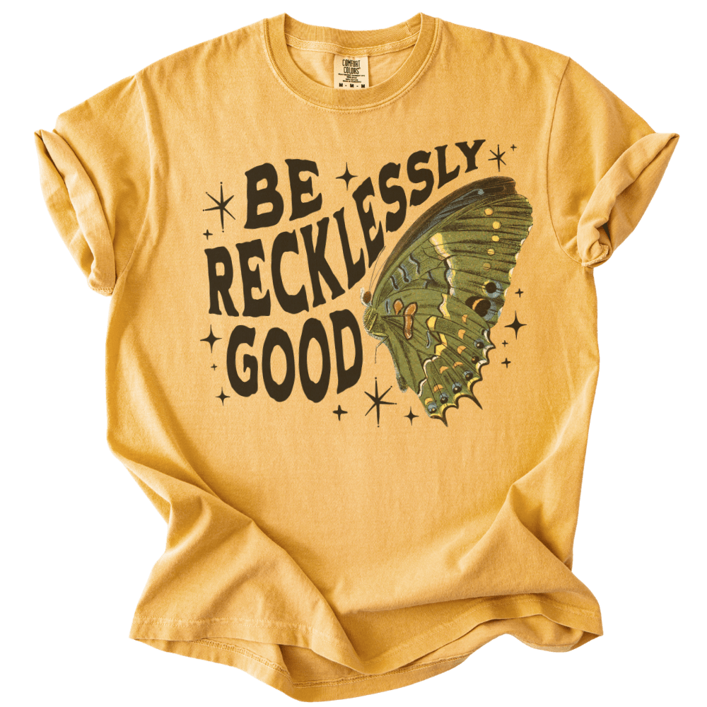 Be Recklessly Good Butterfly Tee - The Rogue Petal Co. - T-Shirt