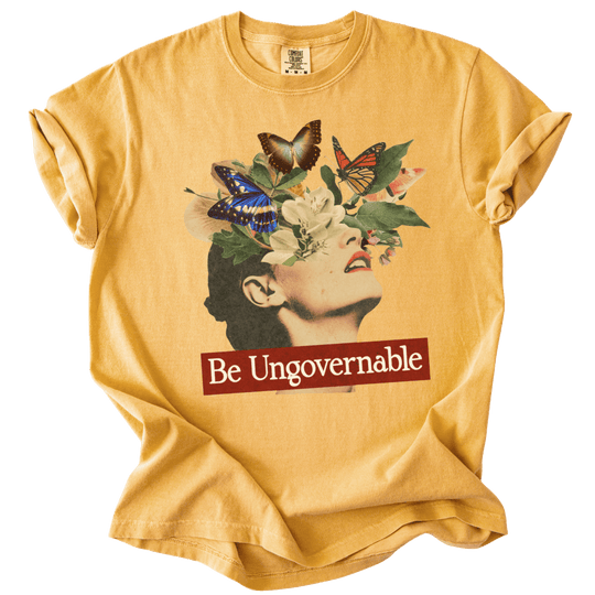 Be Ungovernable Butterfly Collage Tee - The Rogue Petal Co. - T-Shirt
