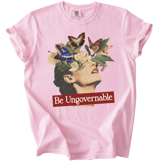 Be Ungovernable Butterfly Collage Tee - The Rogue Petal Co. - T-Shirt