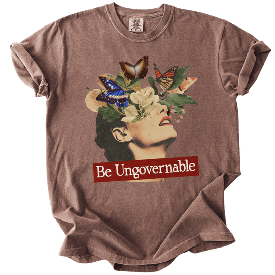 Be Ungovernable Butterfly Collage Tee - The Rogue Petal Co. - T-Shirt