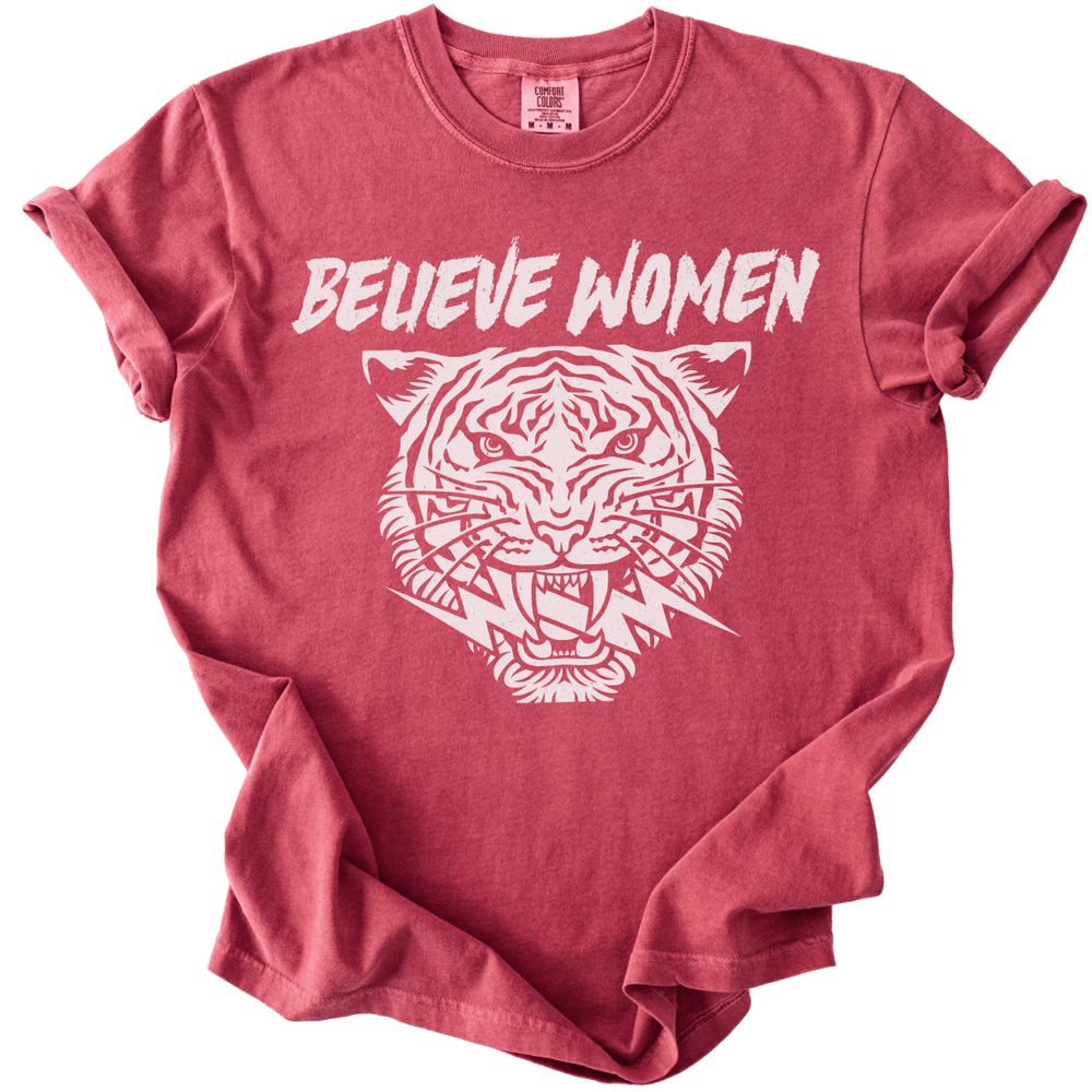 Believe Women Tiger Tee - The Rogue Petal Co. - T-Shirt