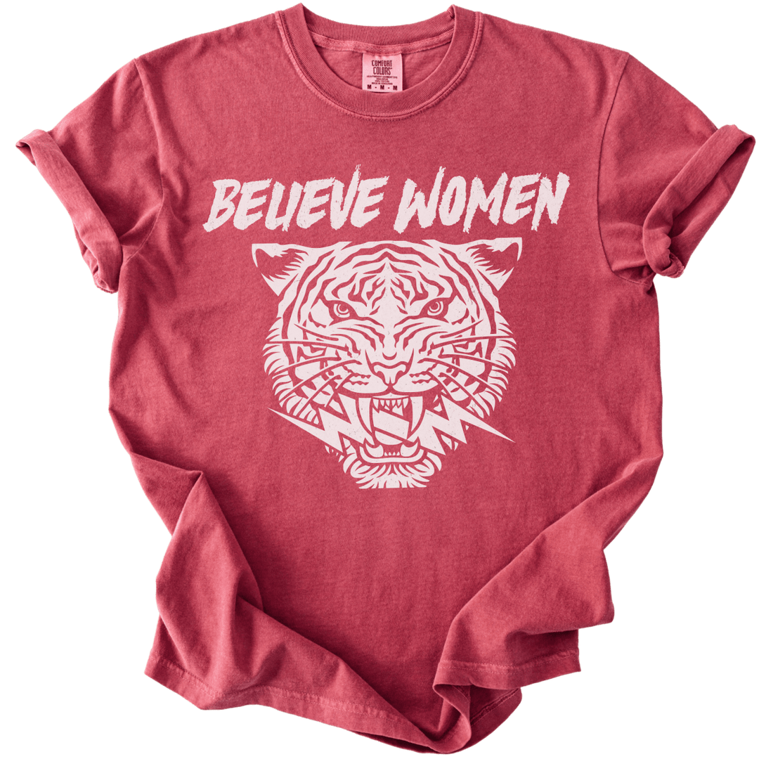 Believe Women Tiger Tee - The Rogue Petal Co. - T-Shirt