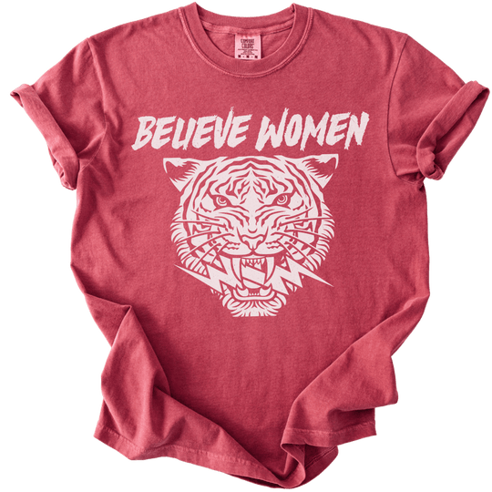 Believe Women Tiger Tee - The Rogue Petal Co. - T-Shirt