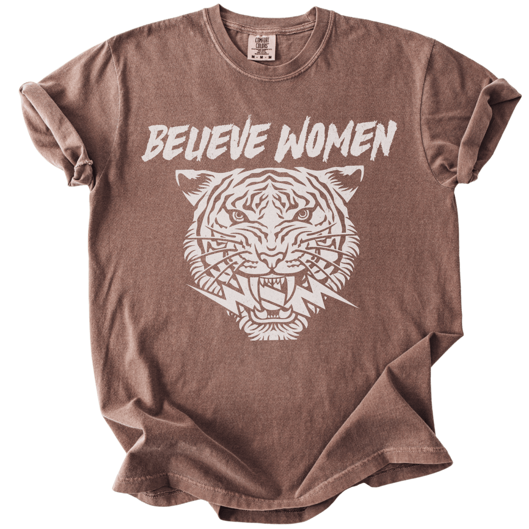 Believe Women Tiger Tee - The Rogue Petal Co. - T-Shirt