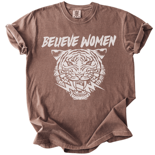Believe Women Tiger Tee - The Rogue Petal Co. - T-Shirt