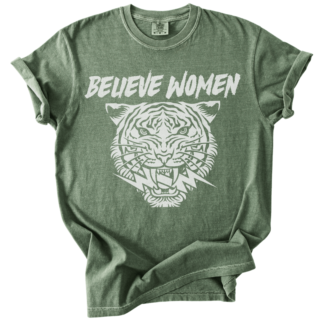 Believe Women Tiger Tee - The Rogue Petal Co. - T-Shirt