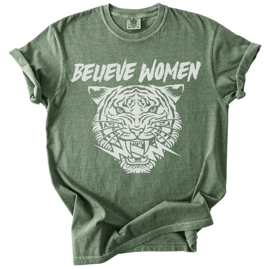 Believe Women Tiger Tee - The Rogue Petal Co. - T-Shirt