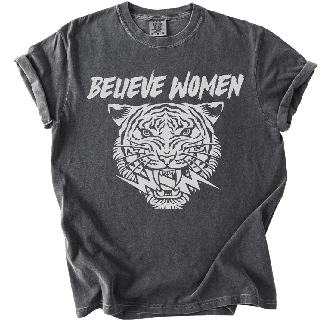 Believe Women Tiger Tee - The Rogue Petal Co. - T-Shirt