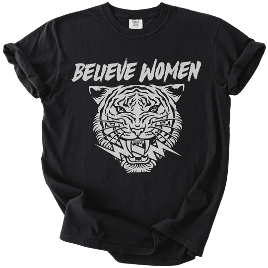 Believe Women Tiger Tee - The Rogue Petal Co. - T-Shirt