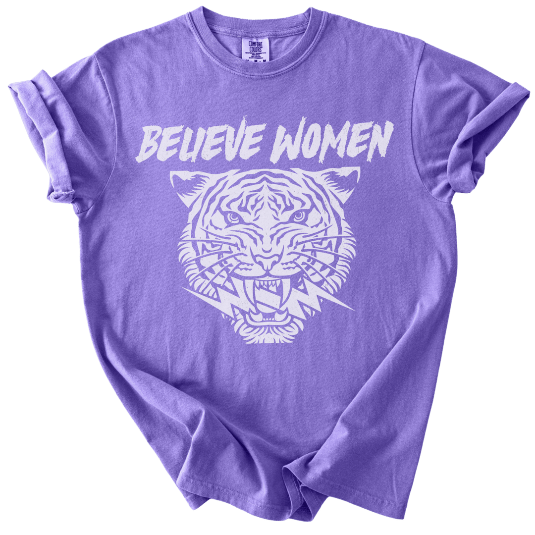 Believe Women Tiger Tee - The Rogue Petal Co. - T-Shirt