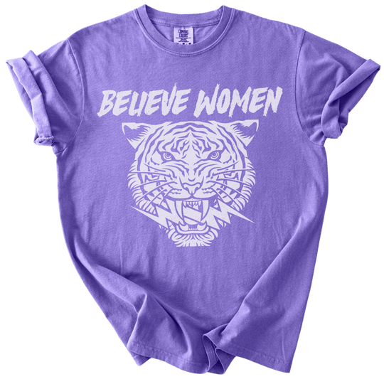 Believe Women Tiger Tee - The Rogue Petal Co. - T-Shirt