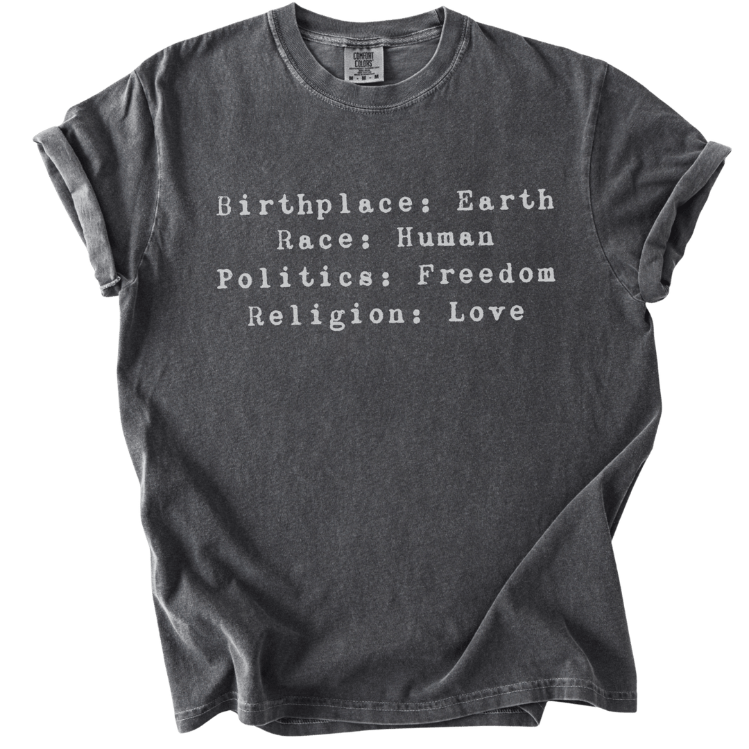 Birthplace:Earth Tee - The Rogue Petal Co. - T-Shirt