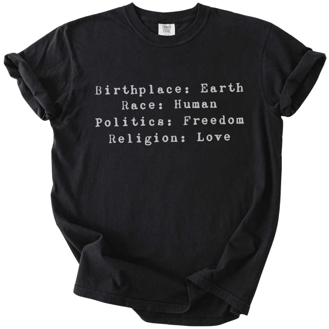 Birthplace:Earth Tee - The Rogue Petal Co. - T-Shirt
