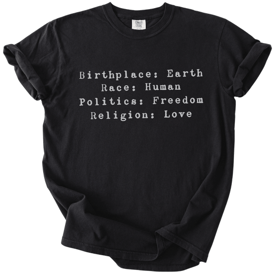 Birthplace:Earth Tee - The Rogue Petal Co. - T-Shirt