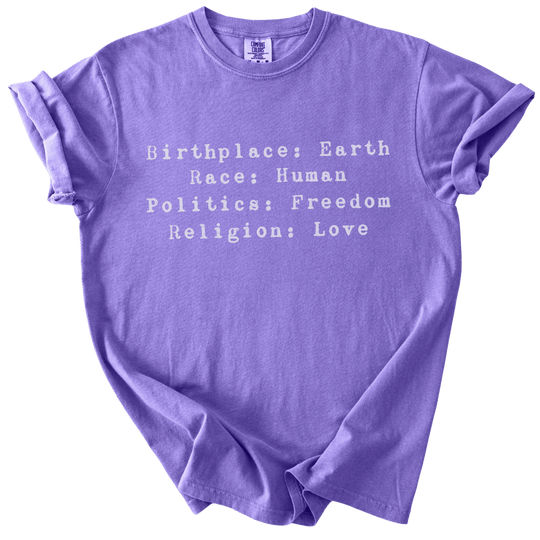 Birthplace:Earth Tee - The Rogue Petal Co. - T-Shirt