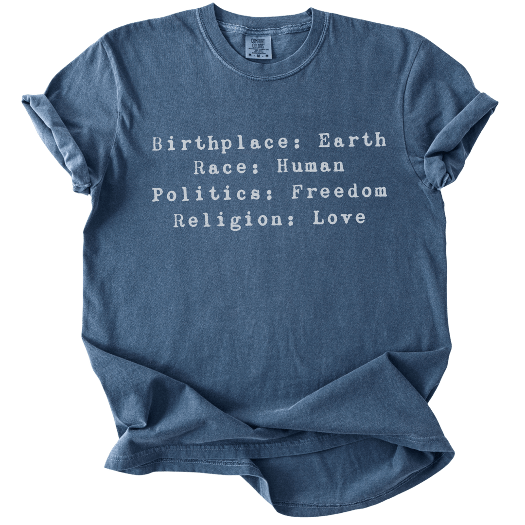 Birthplace:Earth Tee - The Rogue Petal Co. - T-Shirt