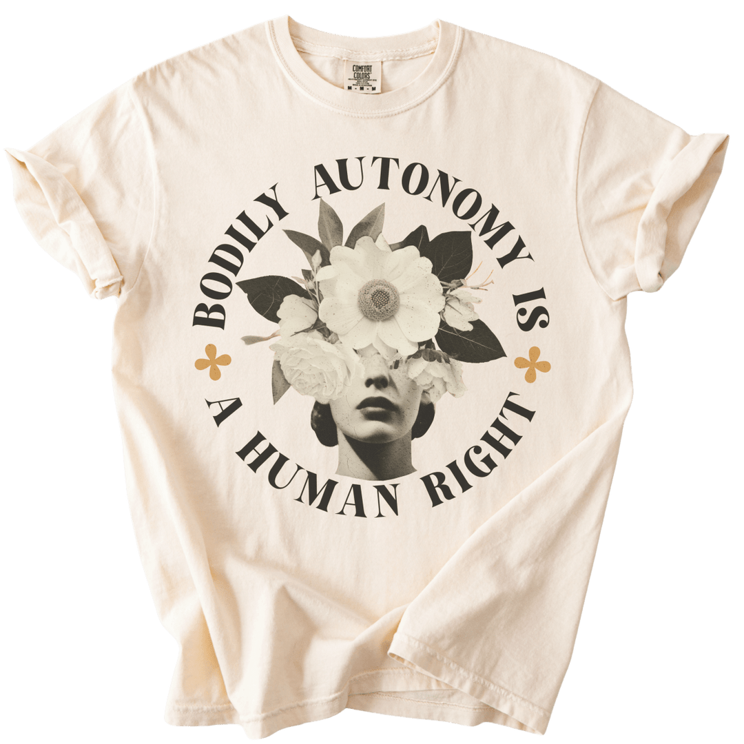 Bodily Autonomy is a Human Right Collage Tee - The Rogue Petal Co. - T-Shirt