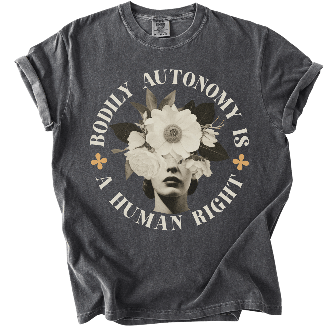Bodily Autonomy is a Human Right Collage Tee - The Rogue Petal Co. - T-Shirt