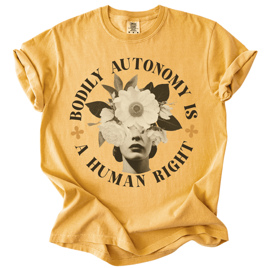 Bodily Autonomy is a Human Right Collage Tee - The Rogue Petal Co. - T-Shirt