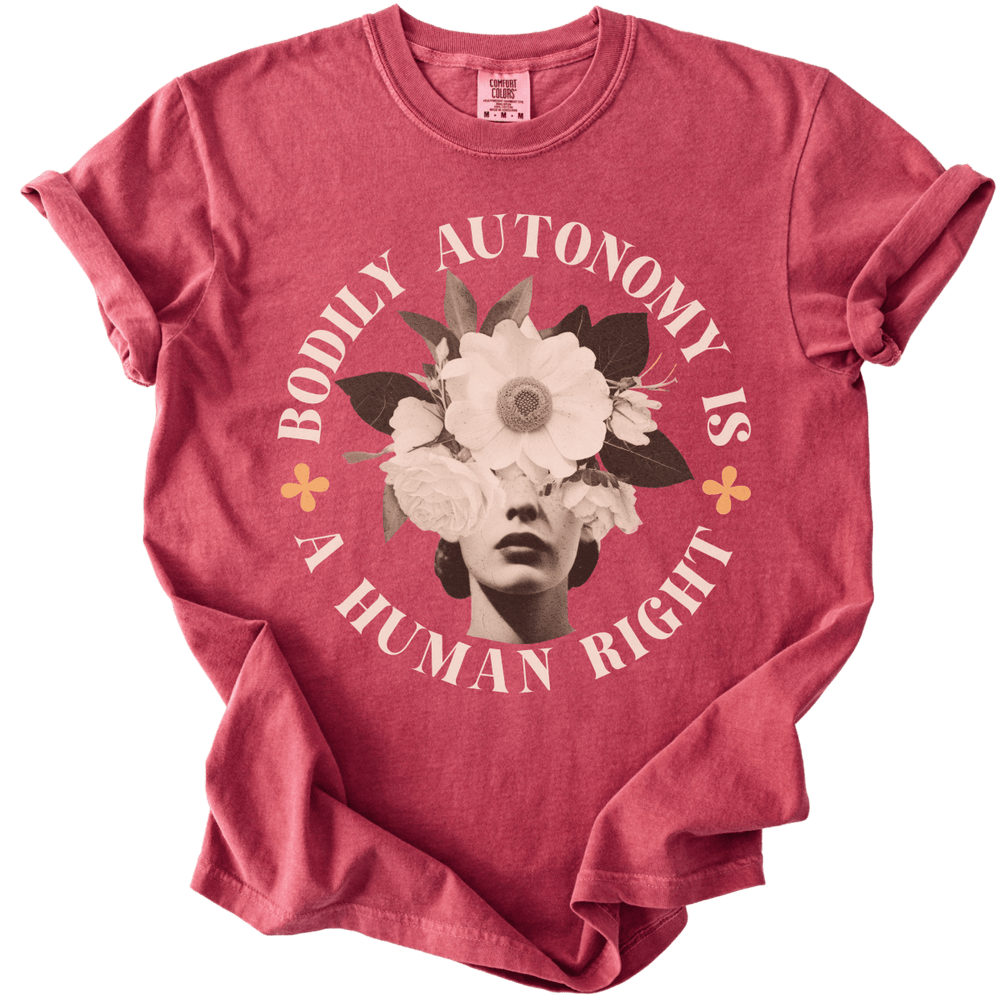 Bodily Autonomy is a Human Right Collage Tee - The Rogue Petal Co. - T-Shirt