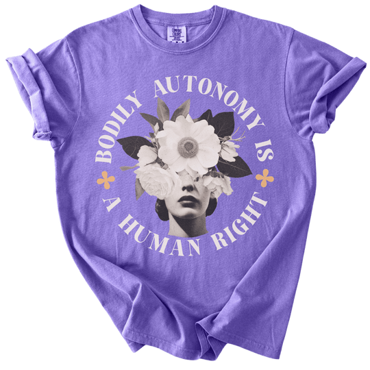 Bodily Autonomy is a Human Right Collage Tee - The Rogue Petal Co. - T-Shirt