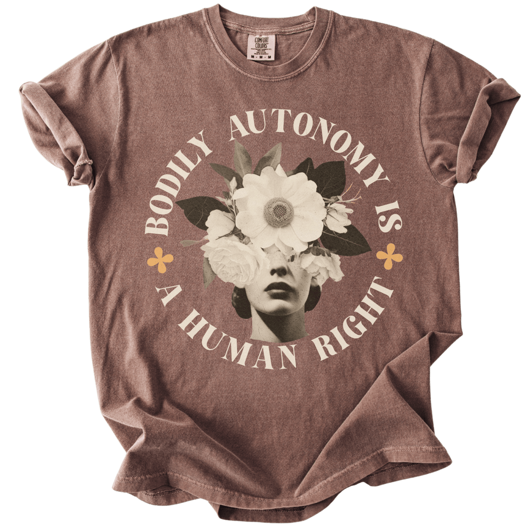 Bodily Autonomy is a Human Right Collage Tee - The Rogue Petal Co. - T-Shirt