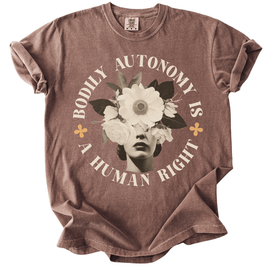 Bodily Autonomy is a Human Right Collage Tee - The Rogue Petal Co. - T-Shirt