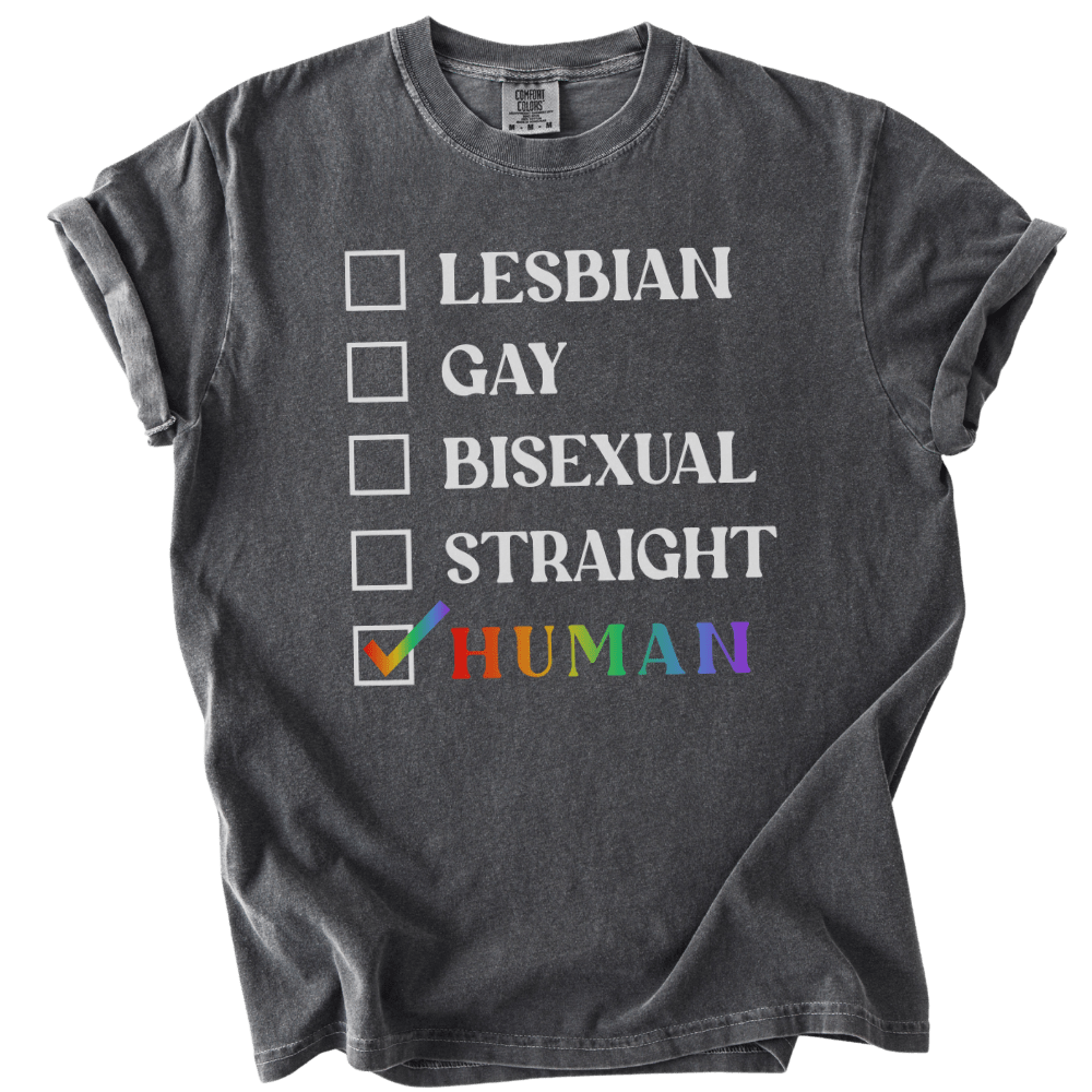 Checklist Just Human Tee - The Rogue Petal Co. - T-Shirt