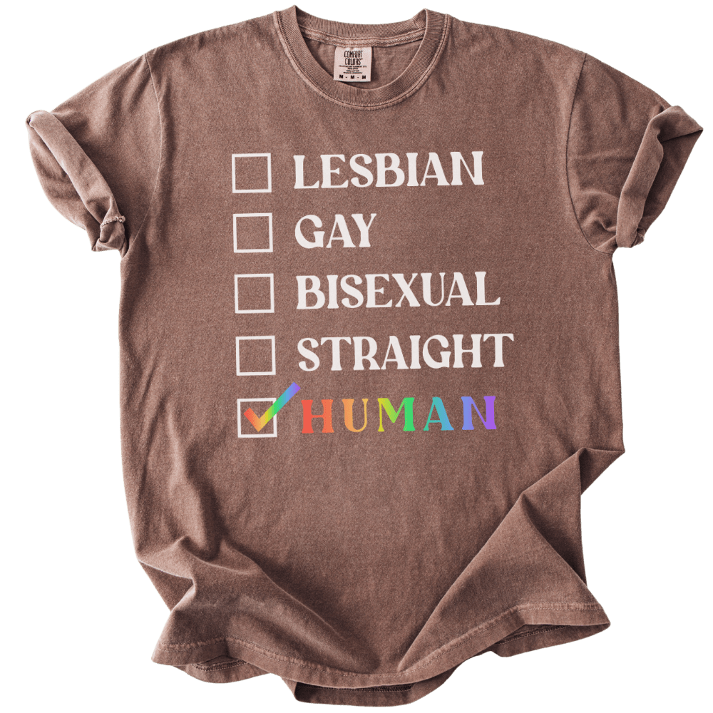 Checklist Just Human Tee - The Rogue Petal Co. - T-Shirt