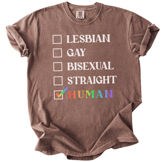 Checklist Just Human Tee - The Rogue Petal Co. - T-Shirt