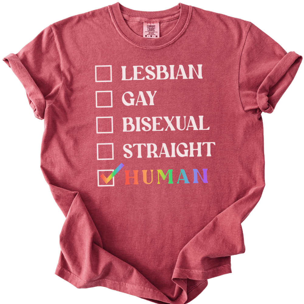 Checklist Just Human Tee - The Rogue Petal Co. - T-Shirt