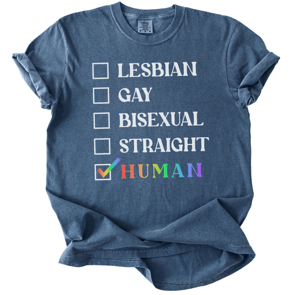 Checklist Just Human Tee - The Rogue Petal Co. - T-Shirt