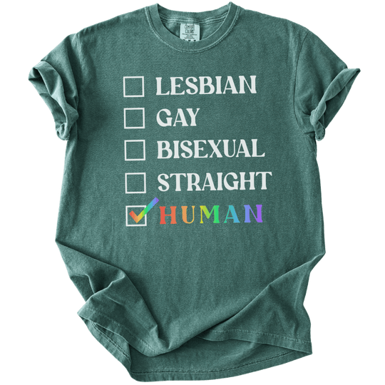 Checklist Just Human Tee - The Rogue Petal Co. - T-Shirt