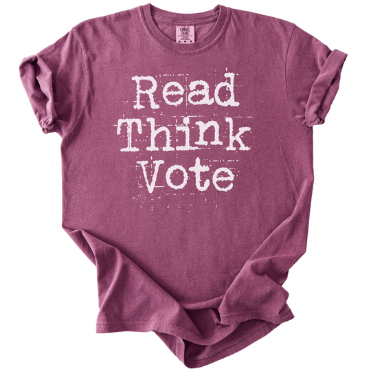 Read Think Vote Tee