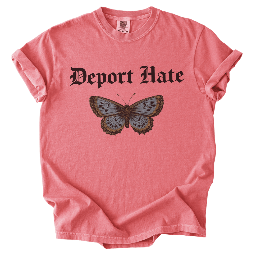 Deport Hate Butterfly Tee - The Rogue Petal Co. - T-Shirt