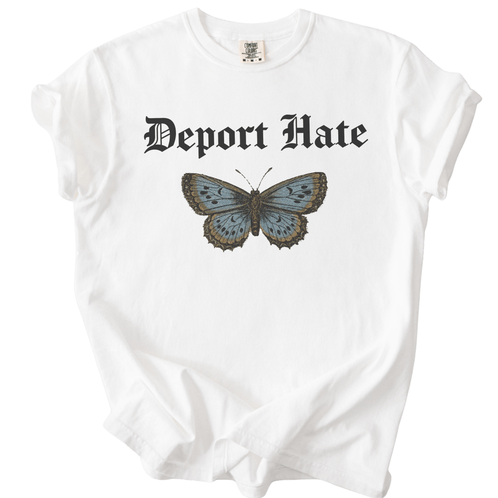 Deport Hate Butterfly Tee - The Rogue Petal Co. - T-Shirt