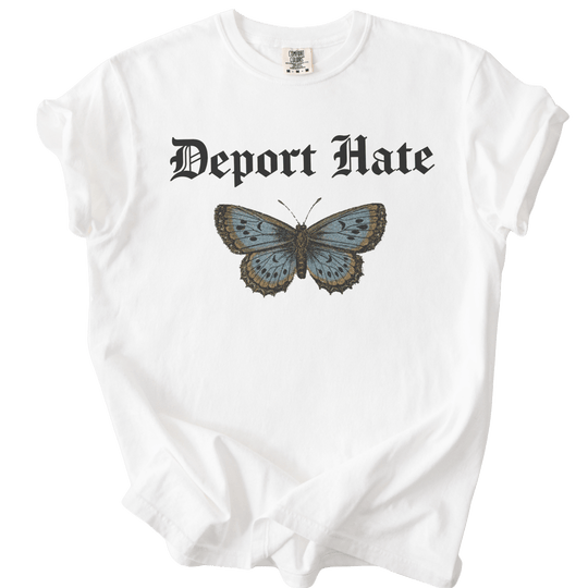 Deport Hate Butterfly Tee - The Rogue Petal Co. - T-Shirt