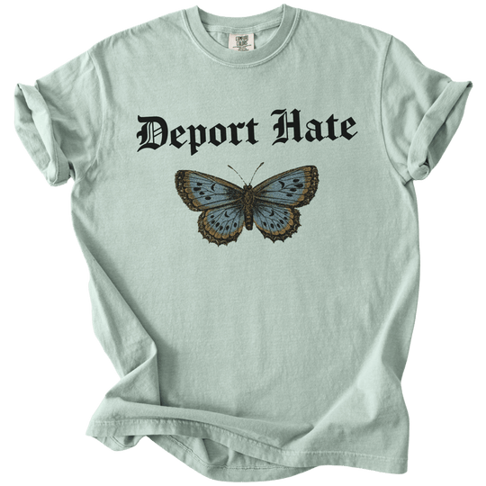 Deport Hate Butterfly Tee - The Rogue Petal Co. - T-Shirt