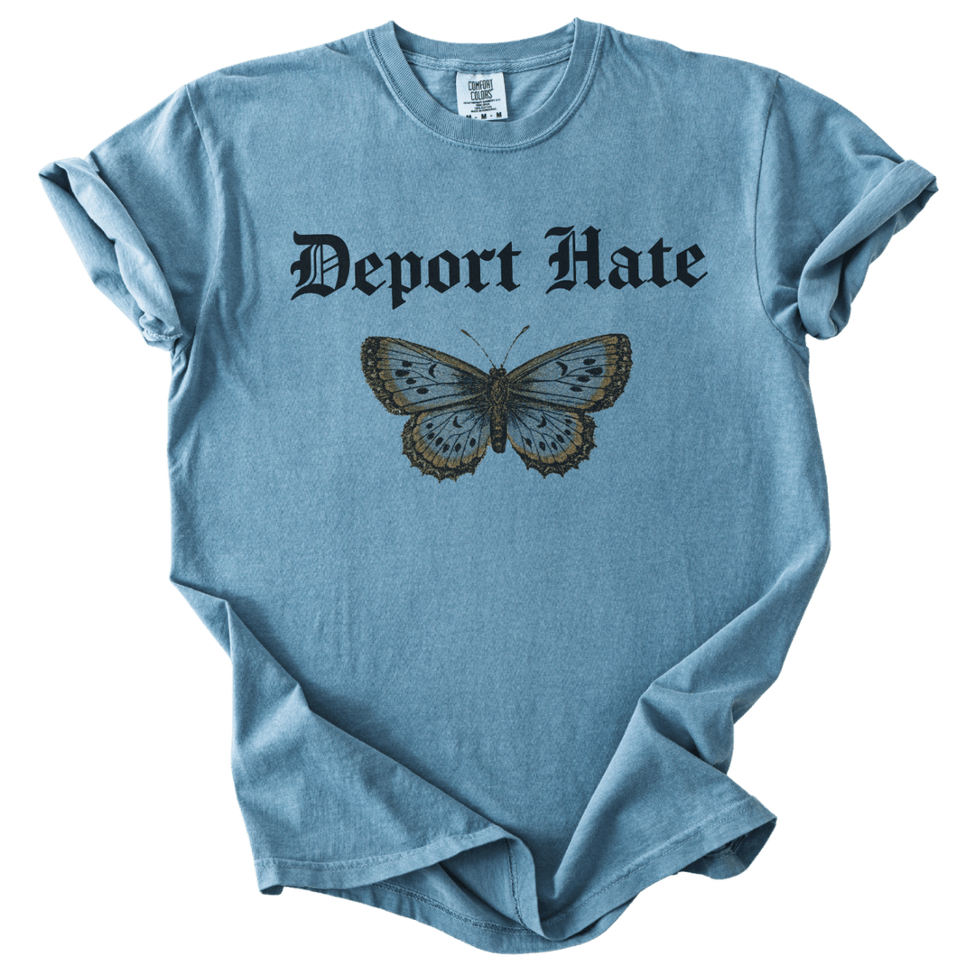Deport Hate Butterfly Tee - The Rogue Petal Co. - T-Shirt