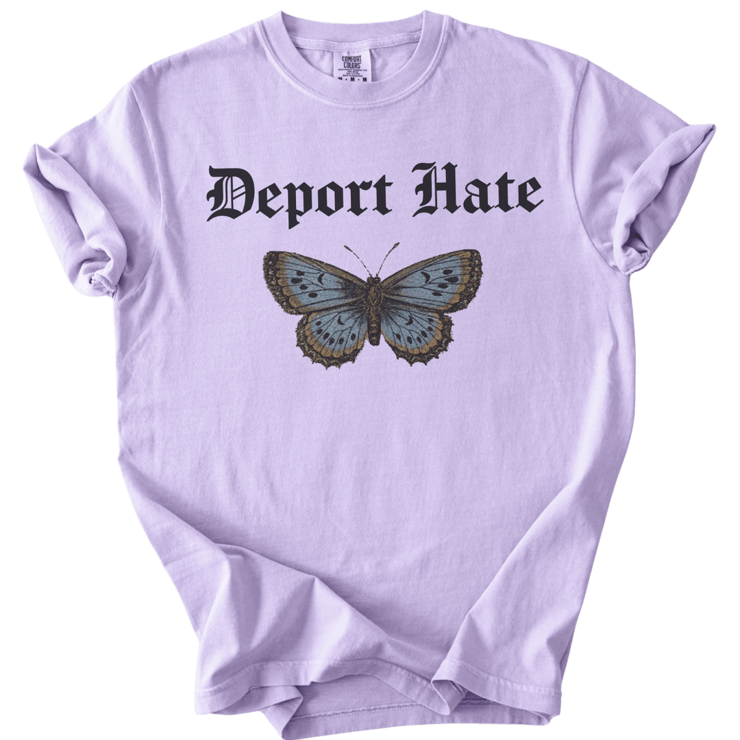 Deport Hate Butterfly Tee - The Rogue Petal Co. - T-Shirt