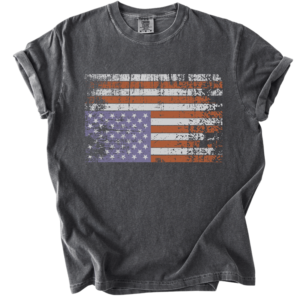 Distressed Upside Down American Flag Tee - The Rogue Petal Co. - T-Shirt