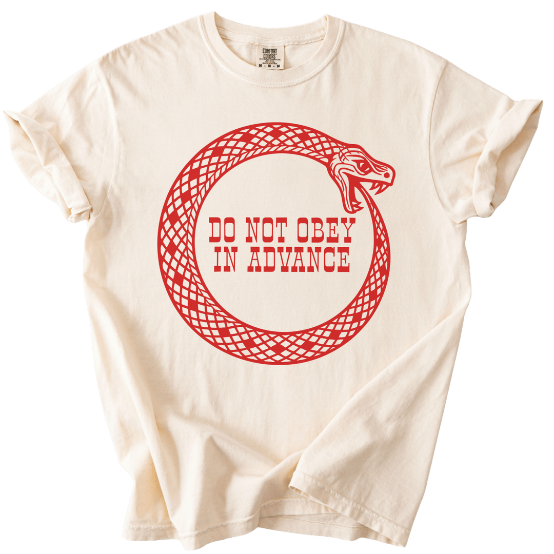 Do Not Obey in Advance Snake Tee - The Rogue Petal Co. - T-Shirt